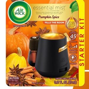 Air Wick Essential Mist Pumpkin Fall Spice Oil Air Diffuser